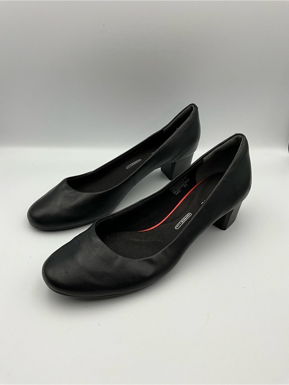 Rockport Pumps Size 11 Black Women's Mid Block Heel Pumps